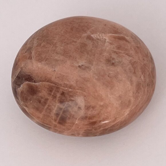Peach Moonstone Tumbled Palm Stone Talisman - Crystal Enthusiast/Healing Stones - Picture 4 of 12